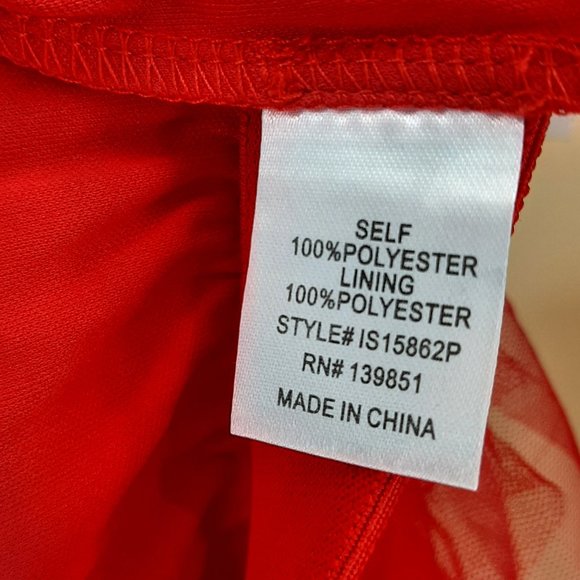 NWT!!! ODDY 2-way Styling RED Tulle Skirt/Strapless Dress - Picture 10 of 11